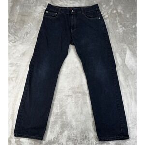 Cambridge Classics Jeans Mens 34x32‎ Dark Wash Blue Excellent Straight Fit Denim